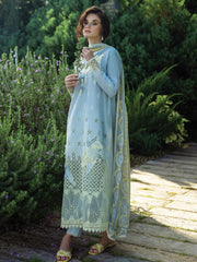 Mushq Solace Embroidered Chikankari Lawn Unstitched 3Pc Suit MSL-2505 Intesa