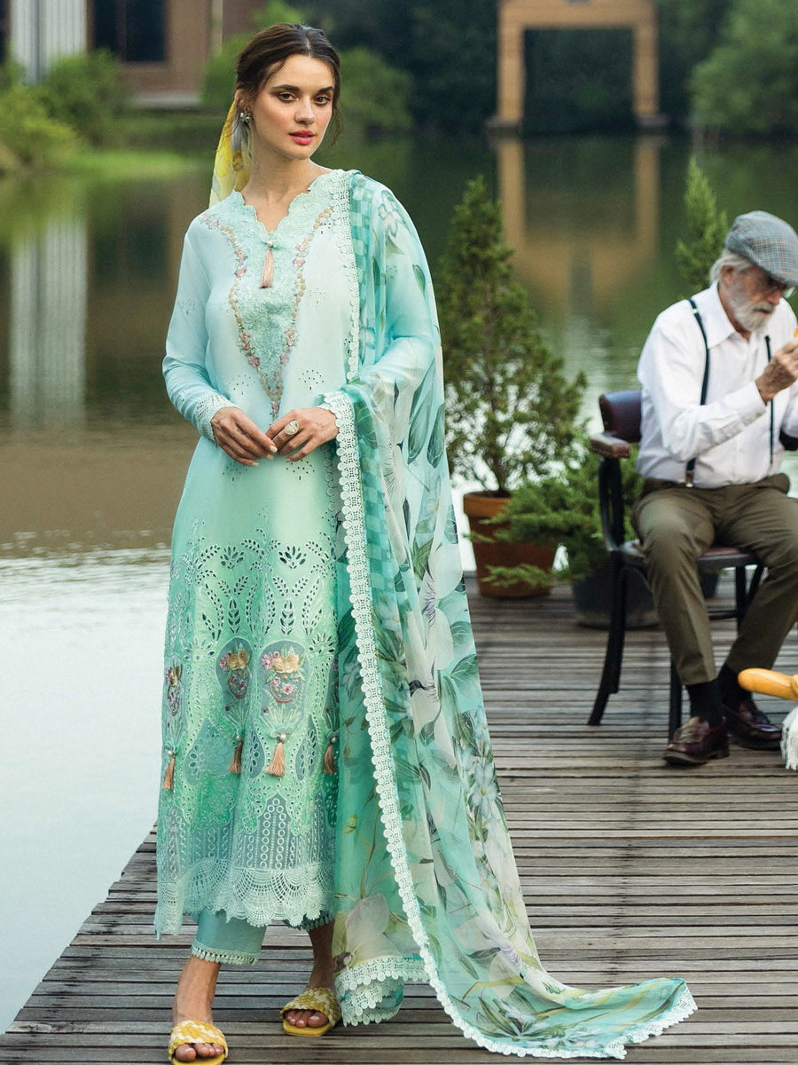 Mushq Solace Embroidered Chikankari Lawn Unstitched 3Pc Suit MSL-2506 Famiglia
