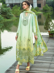 Mushq Solace Embroidered Chikankari Lawn Unstitched 3Pc Suit MSL-2507 Unione