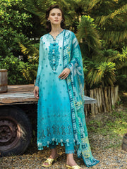 Mushq Solace Embroidered Chikankari Lawn Unstitched 3Pc Suit MSL-2509 Amore