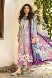 Mushq Manaram Embroidered Lawn Unstitched 3Pc Suit - Whispering Melody