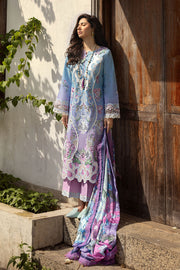 Mushq Manaram Embroidered Lawn Unstitched 3Pc Suit - Whispering Melody