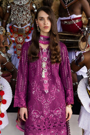 Mushq Manaram Embroidered Lawn Unstitched 3Pc Suit - Eternal Beat