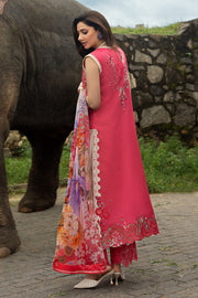 Mushq Manaram Embroidered Lawn Unstitched 3Pc Suit - Eternal Radiance