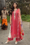 Mushq Manaram Embroidered Lawn Unstitched 3Pc Suit - Eternal Radiance