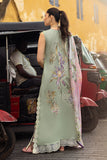 Mushq Manaram Embroidered Lawn Unstitched 3Pc Suit - Beaming Drift