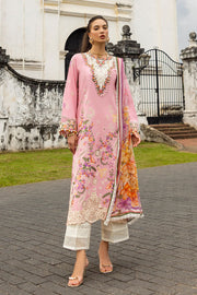 Mushq Manaram Embroidered Lawn Unstitched 3Pc Suit - Twinkling Tempos