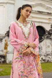 Mushq Manaram Embroidered Lawn Unstitched 3Pc Suit - Twinkling Tempos