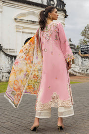 Mushq Manaram Embroidered Lawn Unstitched 3Pc Suit - Twinkling Tempos