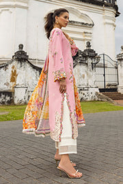 Mushq Manaram Embroidered Lawn Unstitched 3Pc Suit - Twinkling Tempos