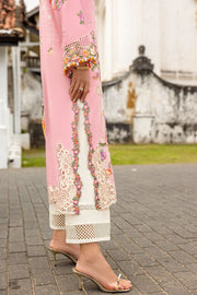 Mushq Manaram Embroidered Lawn Unstitched 3Pc Suit - Twinkling Tempos