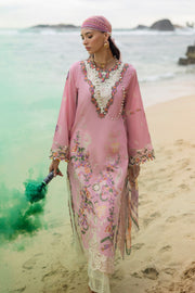 Mushq Manaram Embroidered Lawn Unstitched 3Pc Suit - Twinkling Tempos