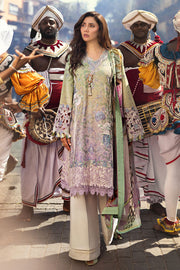 Mushq Manaram Embroidered Lawn Unstitched 3Pc Suit - Glittering Grace