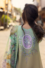 Mushq Manaram Embroidered Lawn Unstitched 3Pc Suit - Glittering Grace