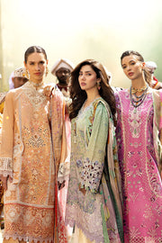 Mushq Manaram Embroidered Lawn Unstitched 3Pc Suit - Glittering Grace