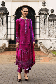 Mushq Manaram Embroidered Lawn Unstitched 3Pc Suit - Dreamy Whirl
