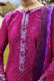 Mushq Manaram Embroidered Lawn Unstitched 3Pc Suit - Dreamy Whirl