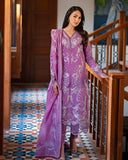 Mushq Astoria Festive Lawn Unstitched Embroidered 3Pc Suit - Arielle