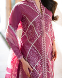 Mushq Astoria Festive Lawn Unstitched Embroidered 3Pc Suit - Rosea