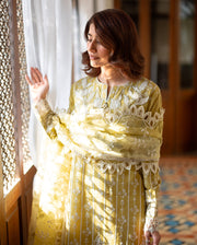 Mushq Astoria Festive Lawn Unstitched Embroidered 3Pc Suit - Evadne
