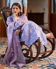 Mushq Astoria Festive Lawn Unstitched Embroidered 3Pc Suit - Noctelle