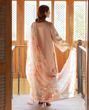 Mushq Astoria Festive Lawn Unstitched Embroidered 3Pc Suit - Norah