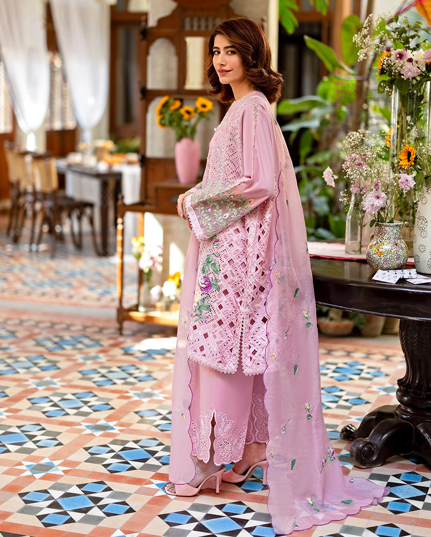 Mushq Astoria Festive Lawn Unstitched Embroidered 3Pc Suit - Arabil