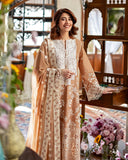 Mushq Astoria Festive Lawn Unstitched Embroidered 3Pc Suit - Elodie