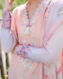 Mushq Solace Ombre Chikankari Lawn Unstitched 3Pc Suit - Morning Veil