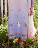 Mushq Solace Ombre Chikankari Lawn Unstitched 3Pc Suit - Morning Veil