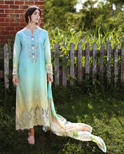 Mushq Solace Ombre Chikankari Lawn Unstitched 3Pc Suit - Ethereal Pause