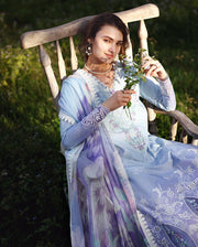 Mushq Solace Ombre Chikankari Lawn Unstitched 3Pc Suit - Ombre Whisper