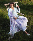 Mushq Solace Ombre Chikankari Lawn Unstitched 3Pc Suit - Ombre Whisper
