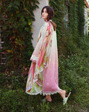 Mushq Solace Ombre Chikankari Lawn Unstitched 3Pc Suit - Petal Pull