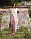 Mushq Solace Ombre Chikankari Lawn Unstitched 3Pc Suit - Dew Drift