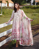 Mushq Solace Ombre Chikankari Lawn Unstitched 3Pc Suit - Dew Drift