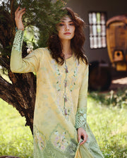 Mushq Solace Ombre Chikankari Lawn Unstitched 3Pc Suit - Quiet Bloom