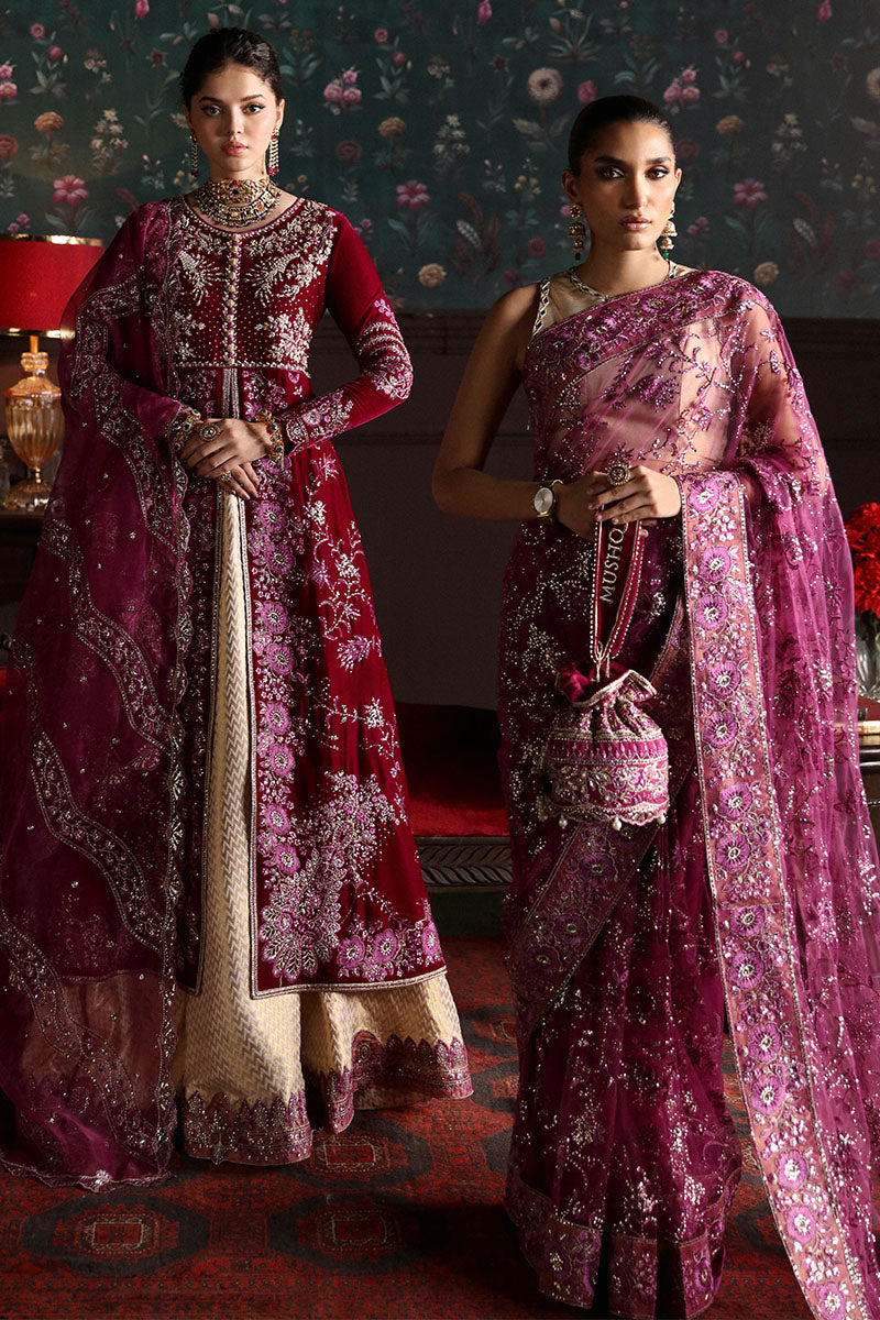 Niloufer by Mushq Embroidered Velvet Unstitched 3Pc Suit MV23-06 ROXANA