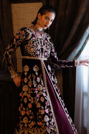 Mushq Deja VU Embroidered Velvet Unstitched 3Pc Suit - Lost In Time