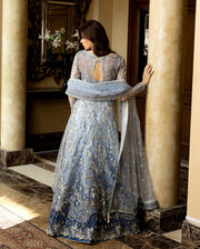 Mushq Darlings Embroidered Net Unstitched 3Pc Suit D-01 Kiara