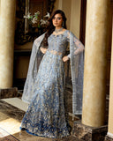 Mushq Darlings Embroidered Net Unstitched 3Pc Suit D-01 Kiara