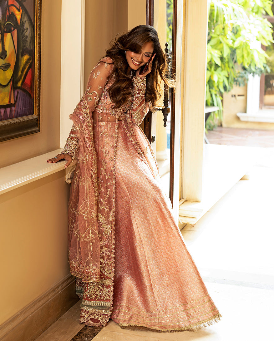 Mushq Darlings Embroidered Net Unstitched 3Pc Suit D-05 Naina