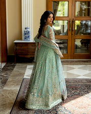 Mushq Darlings Embroidered Net Unstitched 3Pc Suit D-06 Bindu