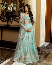 Mushq Darlings Embroidered Net Unstitched 3Pc Suit D-06 Bindu