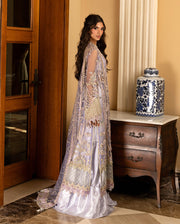 Mushq Darlings Embroidered Net Unstitched 3Pc Suit D-07 Simran