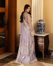 Mushq Darlings Embroidered Net Unstitched 3Pc Suit D-07 Simran