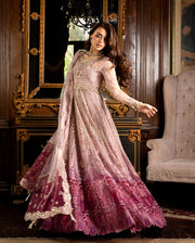 Mushq Darlings Embroidered Net Unstitched 3Pc Suit D-08 Geet