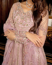 Mushq Darlings Embroidered Net Unstitched 3Pc Suit D-08 Geet