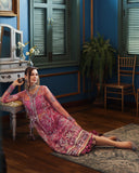 Mushq The Muse Embroidered Net Unstitched 3Pc Suit - Arwen