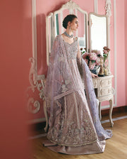 Mushq The Muse Embroidered Net Unstitched 3Pc Suit - Dianna